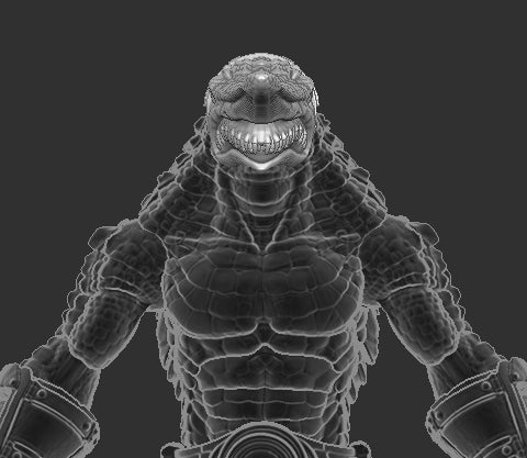 Goblin Shark Head for Kraggnar Cosmic Legions