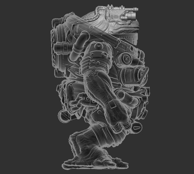 Cyber Frog Head for Slogg Cosmic Legions