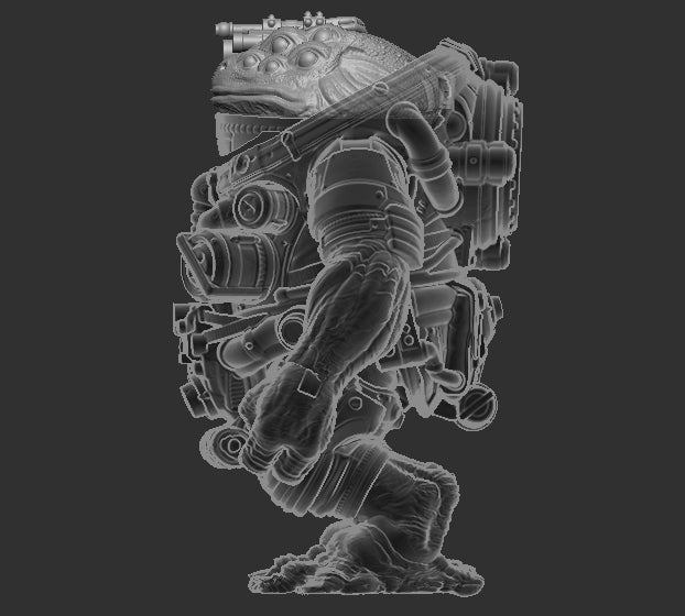 Cyber Frog Head for Slogg Cosmic Legions