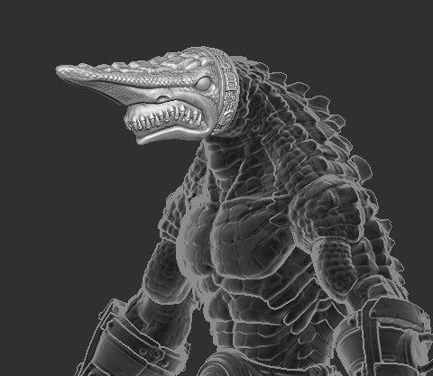 Goblin Shark Head for Kraggnar Cosmic Legions