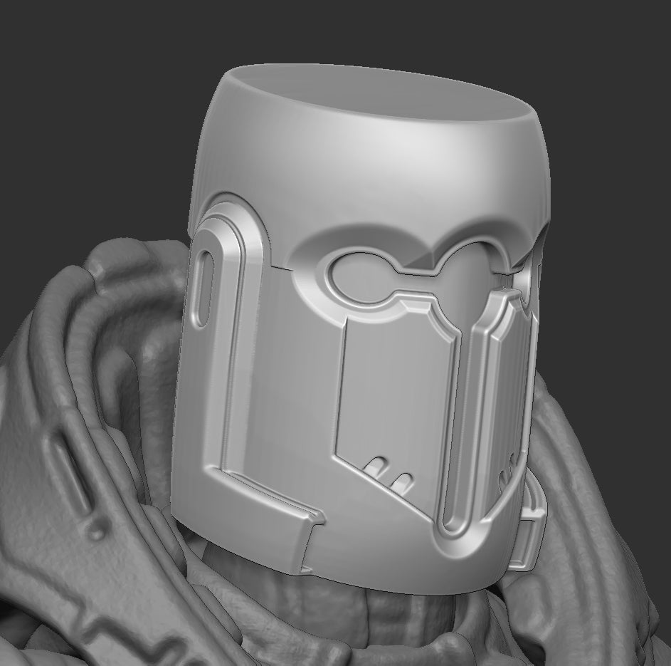 Scifi Templar Helmet Head
