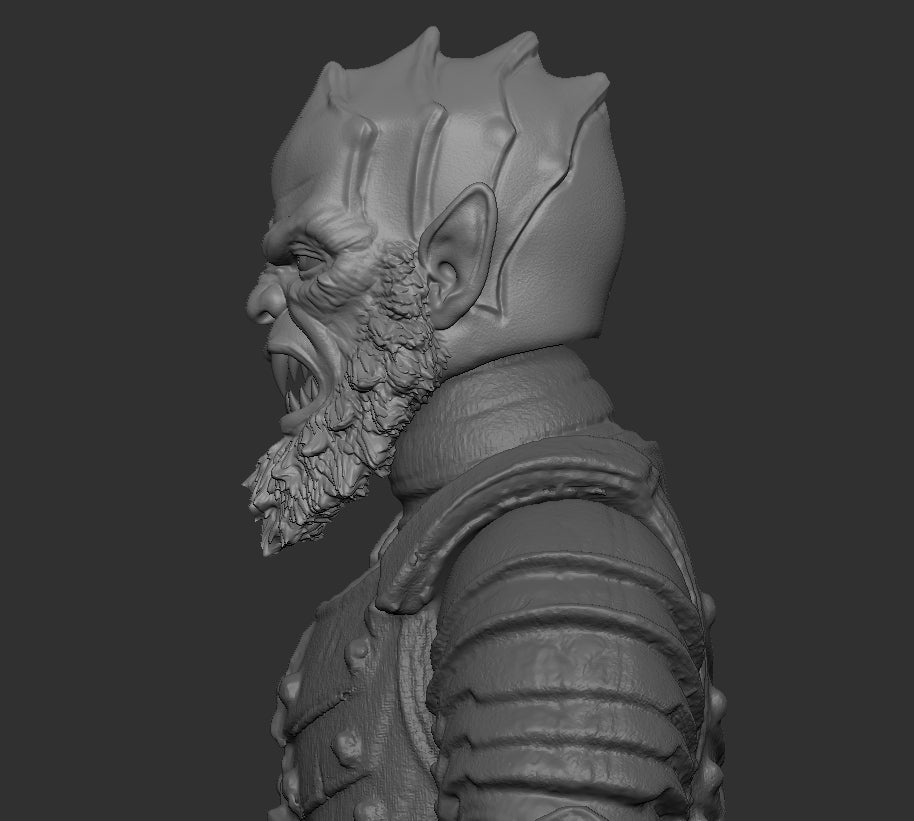 MOTU Beast Man Mouth Open Head for Mythic Legions