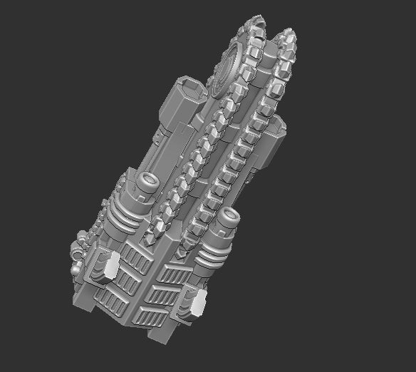 Chainsaw Machine Gun Topper for Slygor Staff