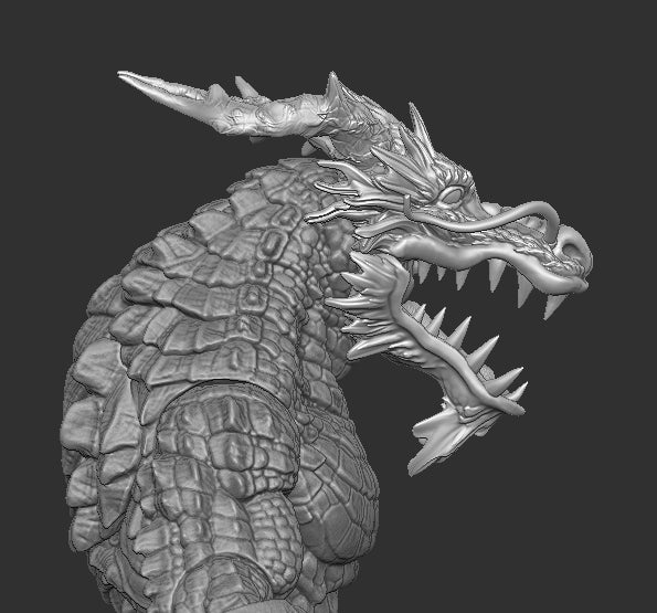 Chinese Dragon Head for Kraggnar Cosmic Legions