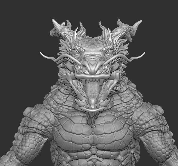 Chinese Dragon Head for Kraggnar Cosmic Legions