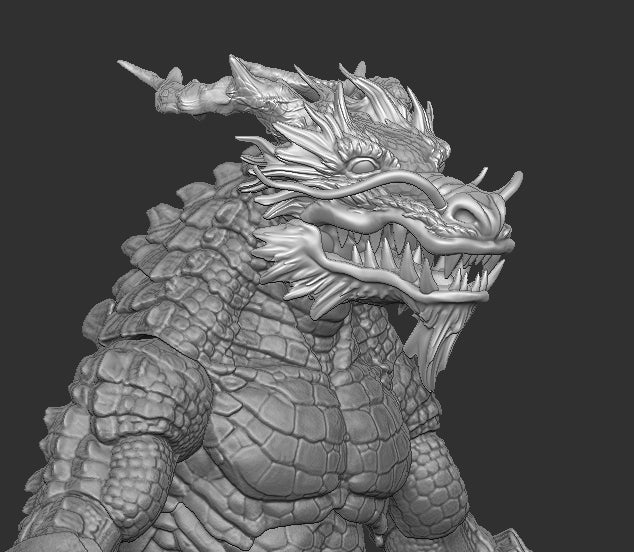 Chinese Dragon Head for Kraggnar Cosmic Legions