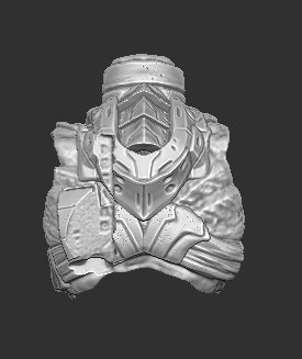 Armored Female Predator Torso