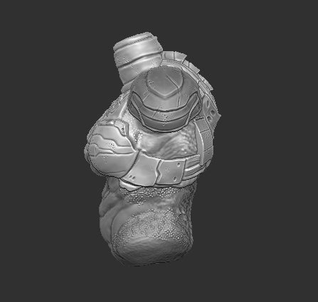 Armored Female Predator Torso
