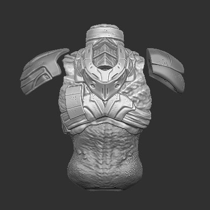 Armored Female Predator Torso