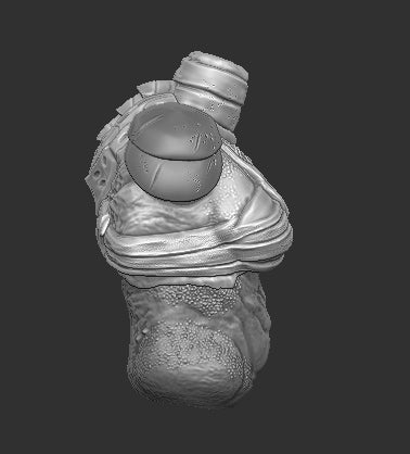 Armored Female Predator Torso