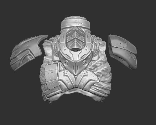 Armored Female Predator Torso