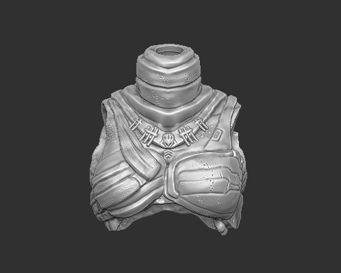 Armored Female Predator Torso