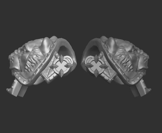 Great Bear Warrior Pauldrons