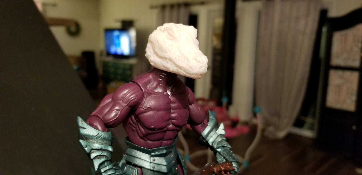 Caiman Head Unpainted