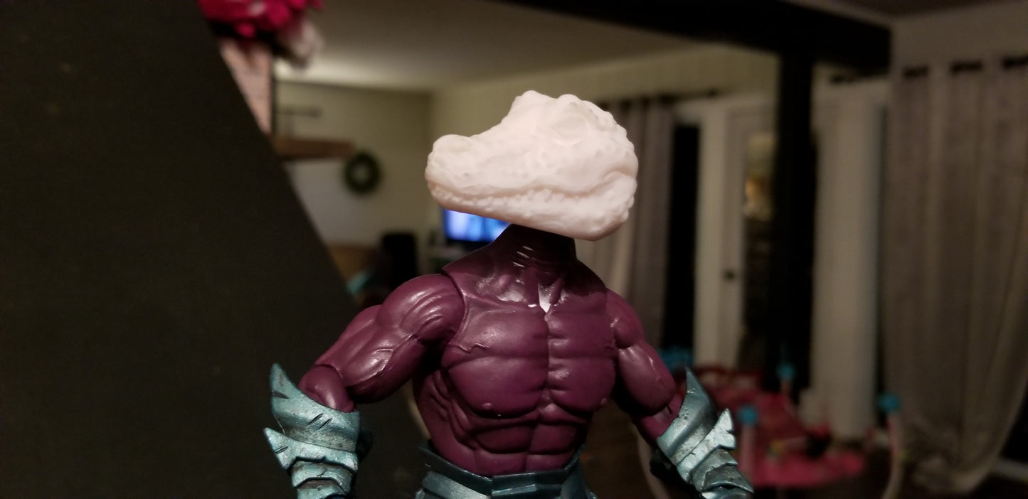 Caiman Head Unpainted