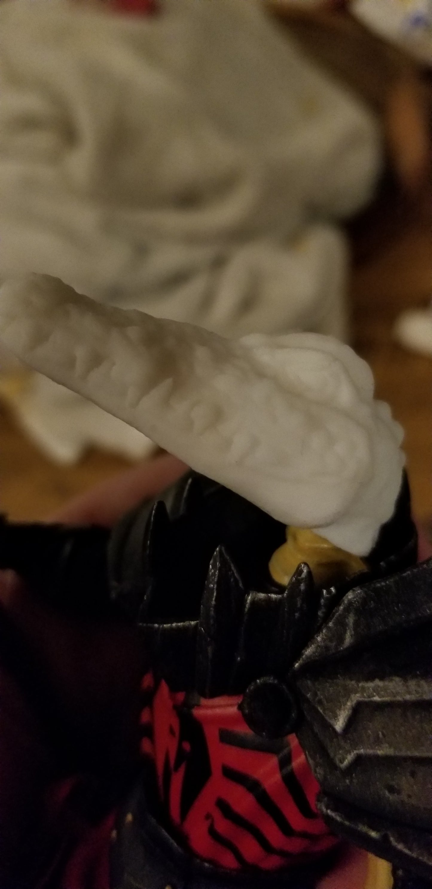 Croc Scarred Closed Mouth Head Unpainted