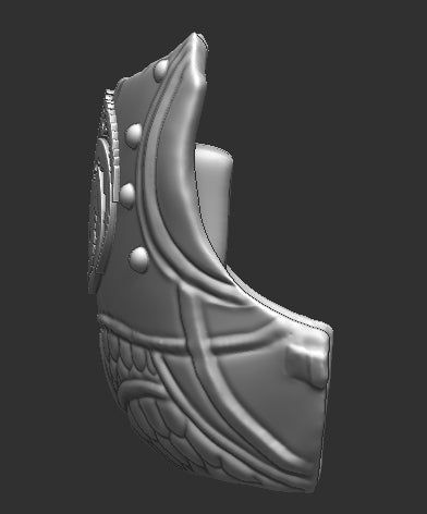 Dragon Emblem Breast Plate Clip on for Mythic Legions