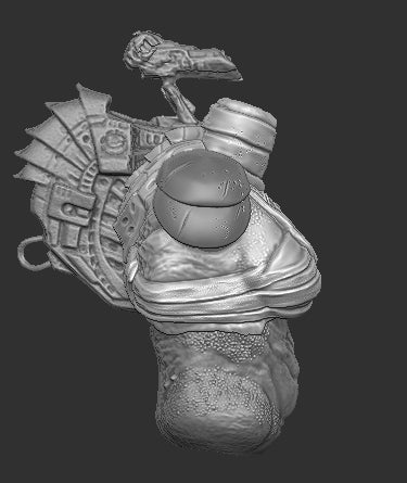 Armored Female Predator Torso
