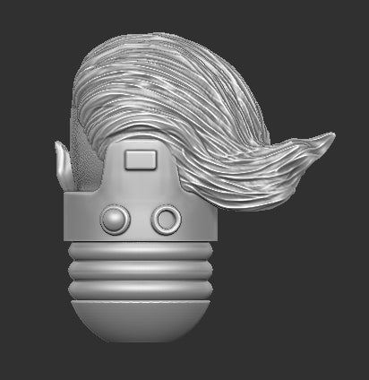 Shark Face Space Marine Head
