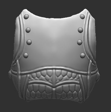Dragon Emblem Breast Plate Clip on for Mythic Legions