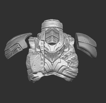 Armored Female Predator Torso