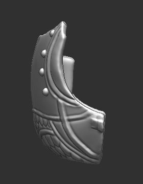 Dragon Emblem Breast Plate Clip on for Mythic Legions