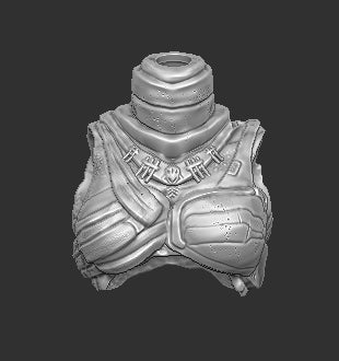 Armored Female Predator Torso