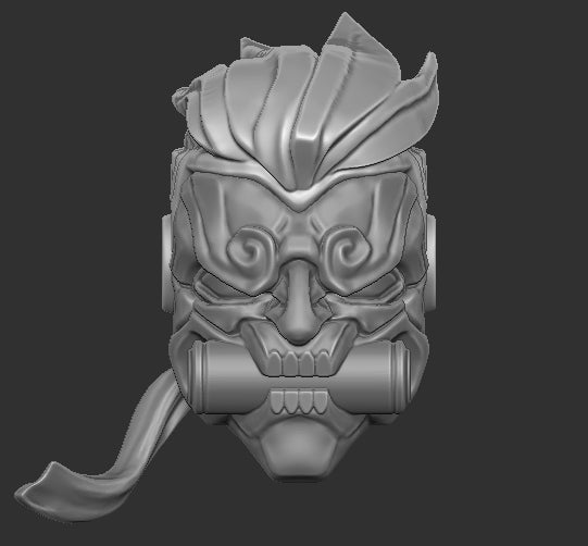 Genjuru Head with Hair