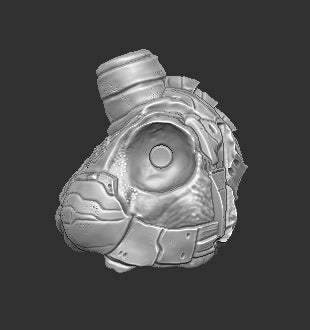 Armored Female Predator Torso