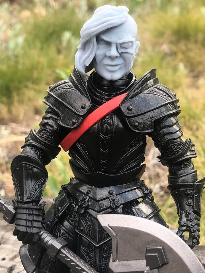 Et Sanguine Nubila Smirk Eyepatch Head Unpainted