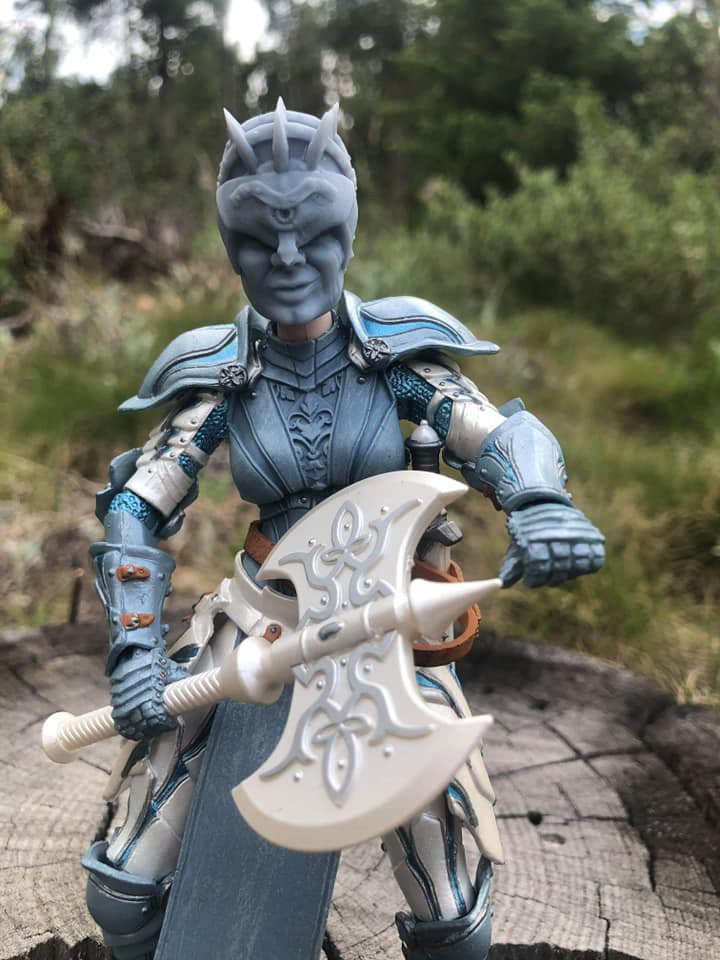 Et Sanguine Nubila Smirk Helmet Head Unpainted