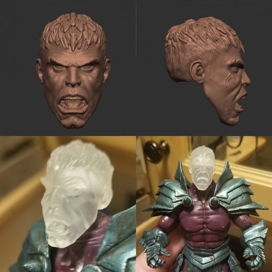 Gerald Head Yelling from Kingdom Under Fire Unpainted