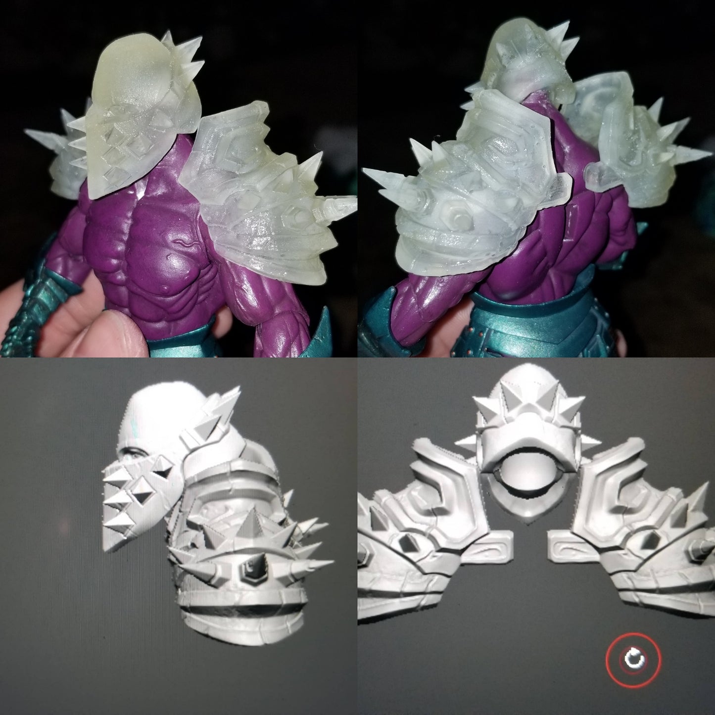Onslaught Pauldrons WoW - Unpainted