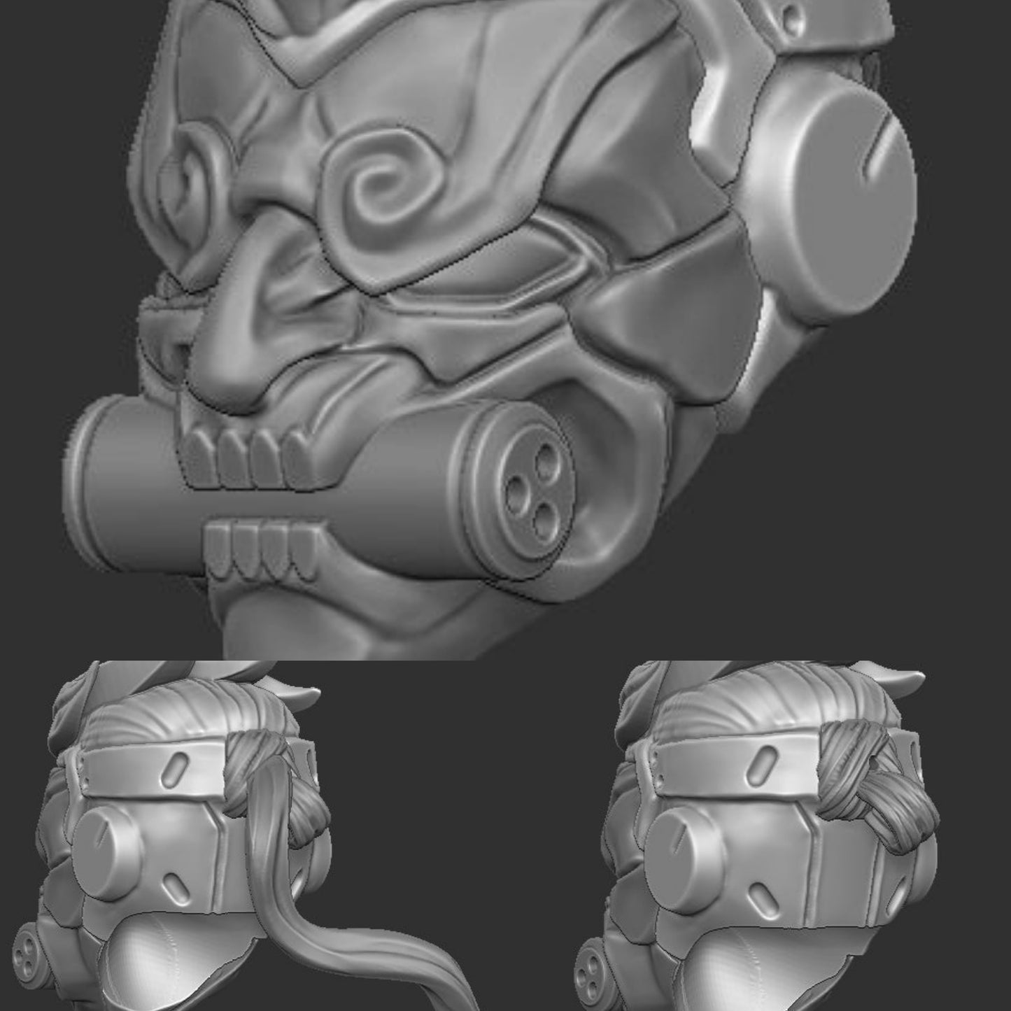 Genjuru Head with Hair