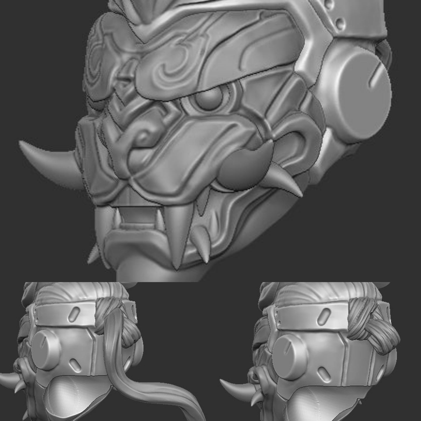 Genjuru Head with Hair