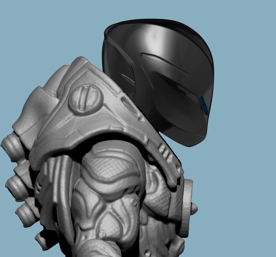 Tron Helmet Head