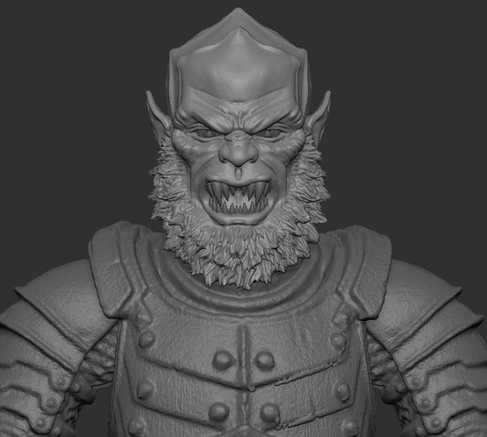 MOTU Beast Man Mouth Open Head for Mythic Legions