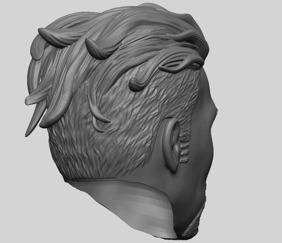 Yakuza Head with Lip Ring