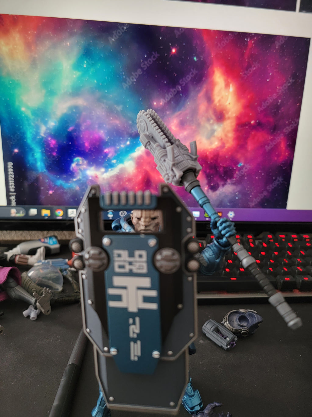 Chainsaw Machine Gun Topper for Slygor Staff