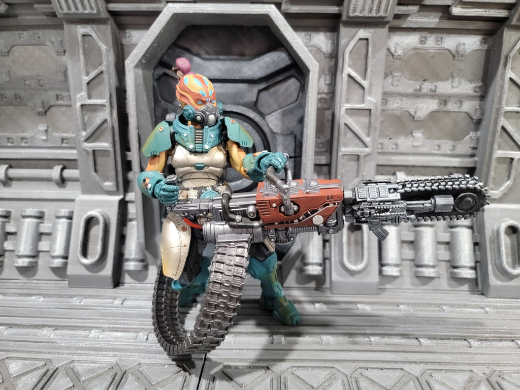 Chainsaw Machine Gun Topper for Slygor Staff