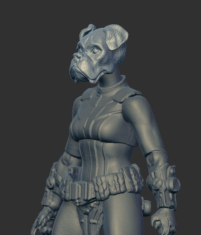 Boxer Dog Head for Cosmic and Mythic Legions