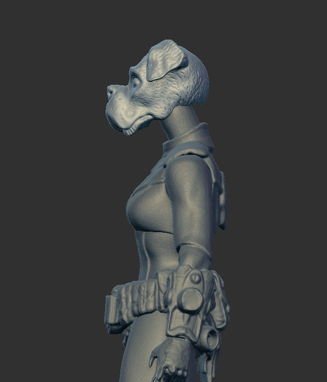 Boxer Dog Head for Cosmic and Mythic Legions