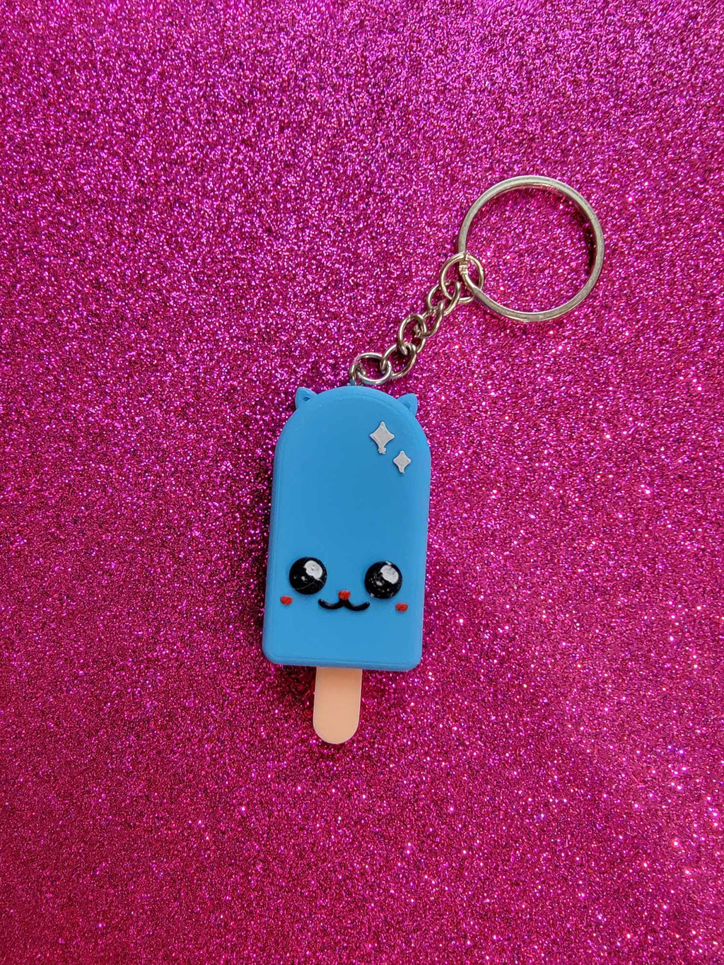 Kawaii Popsicle Cat Boy Keychain