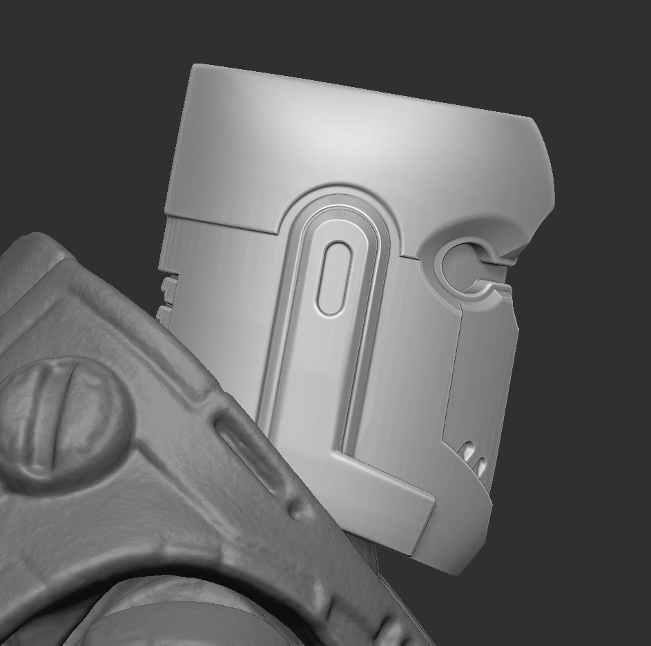 Scifi Templar Helmet Head