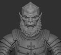 MOTU Beast Man Mouth Closed Head for Mythic Legions