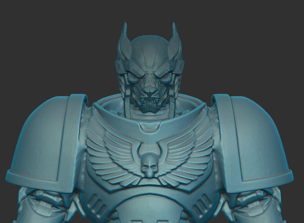 Space Wolf Head for Cosmic Legions and Warhammer 40k