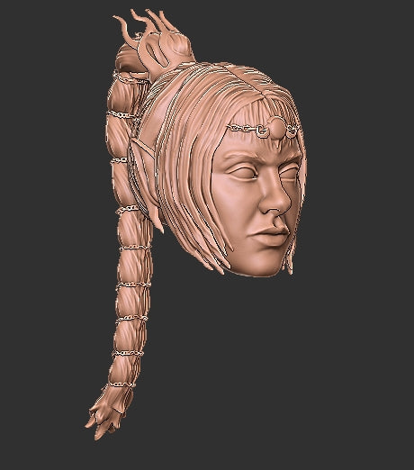 Baldur's Gate Shadowheart Head