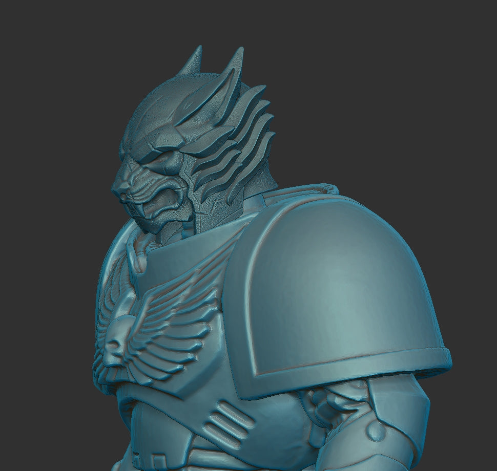 Space Wolf Head for Cosmic Legions and Warhammer 40k