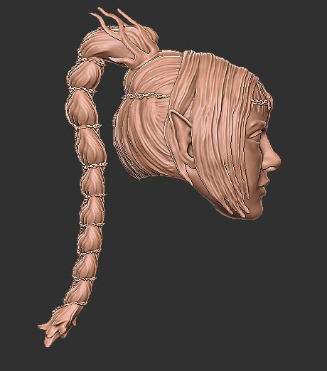 Baldur's Gate Shadowheart Head