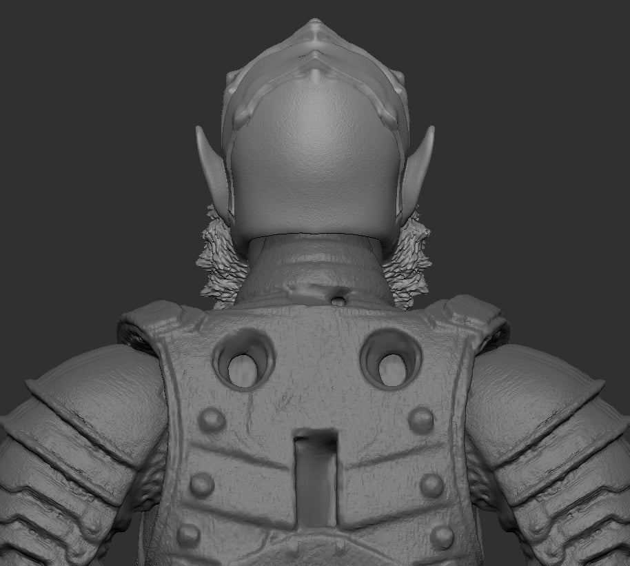 MOTU Beast Man Mouth Closed Head for Mythic Legions